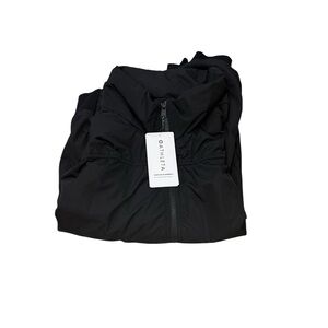 Athleta Black Packable Bomber Jacket